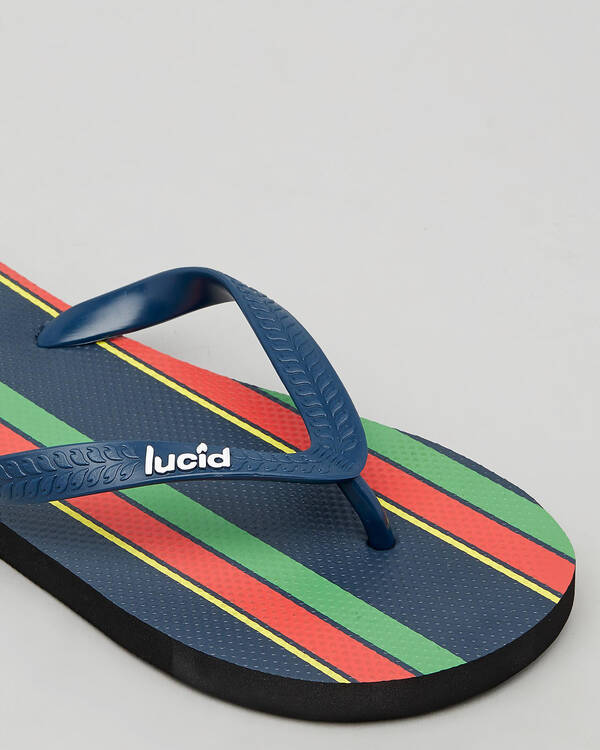 Lucid Evade Stripe Thongs for Mens