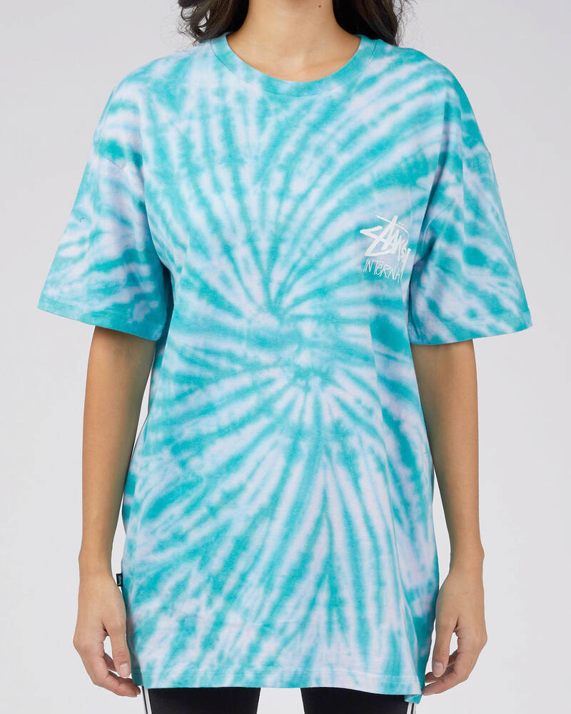 Stussy International Tie Dye T-Shirt for Womens