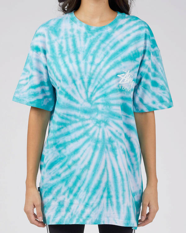 Stussy International Tie Dye T-Shirt for Womens
