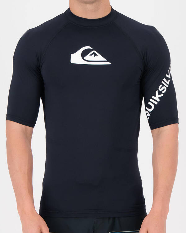 Quiksilver Mens' All Time Short Sleeve Rash Vest for Mens