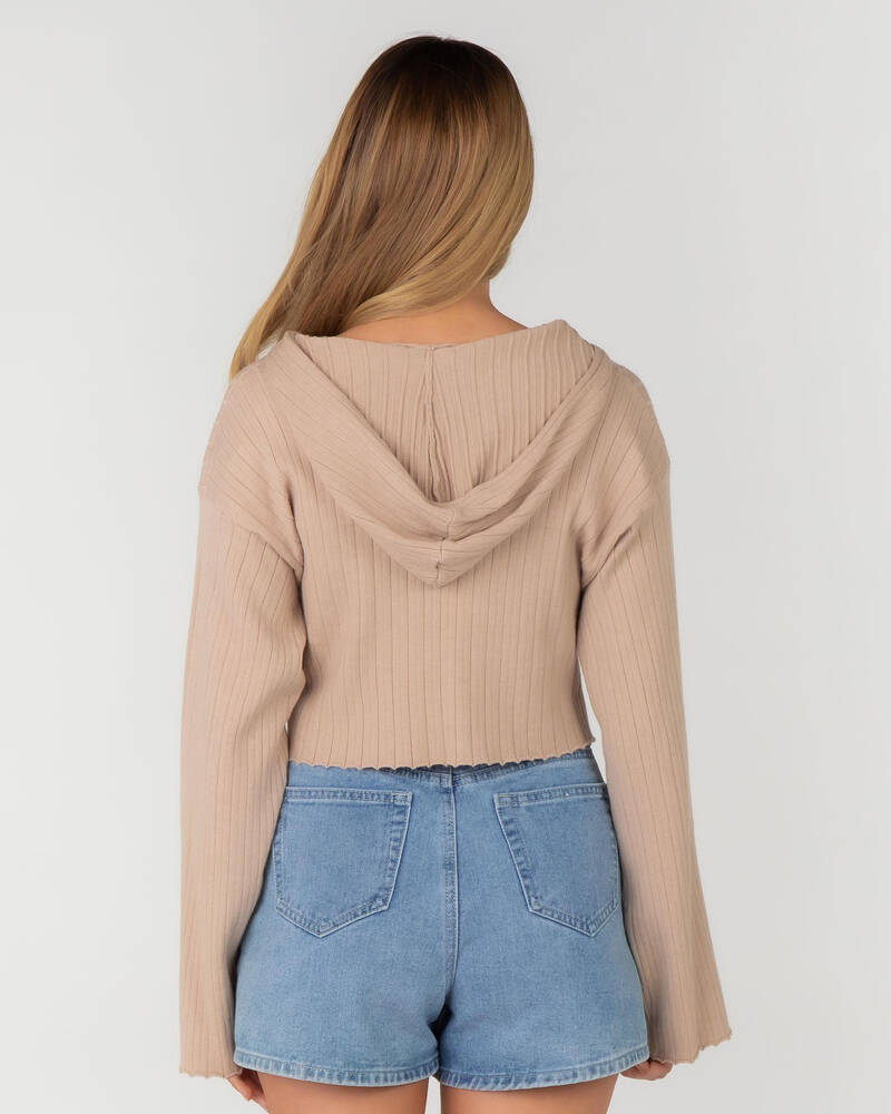 Rose Bullet Felicity Knit Hoodie for Womens