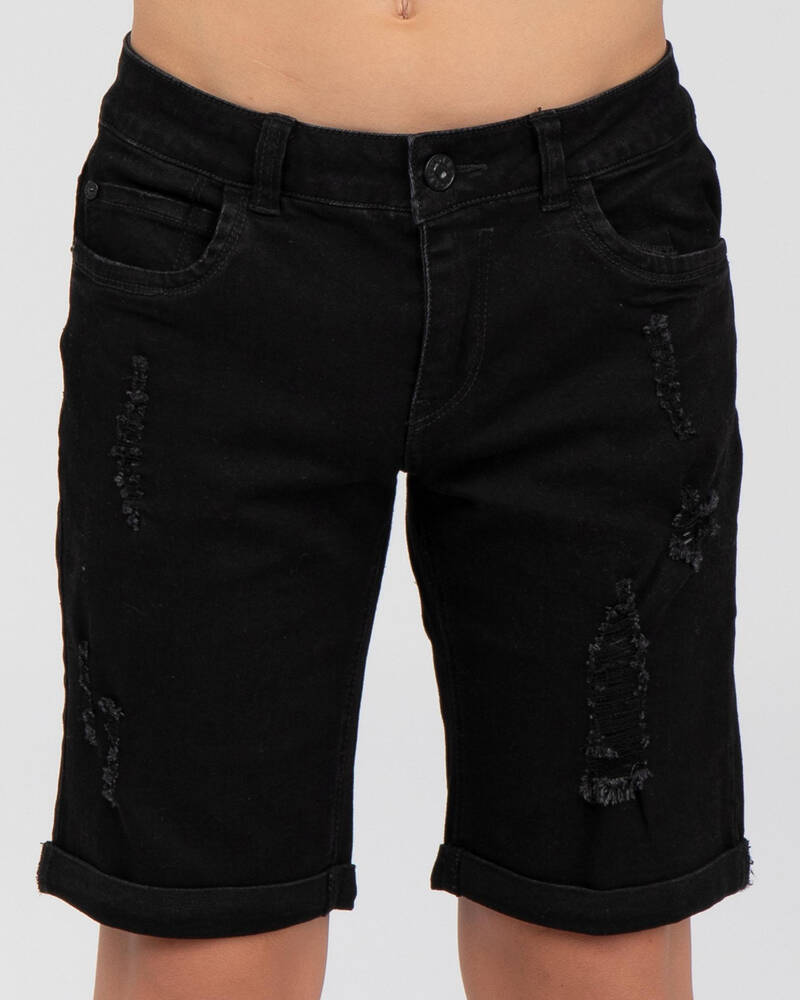 Lucid Boys' Backfire Denim Shorts for Mens