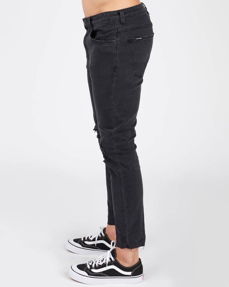 Black Palms The Skinny Crop Jeans for Mens