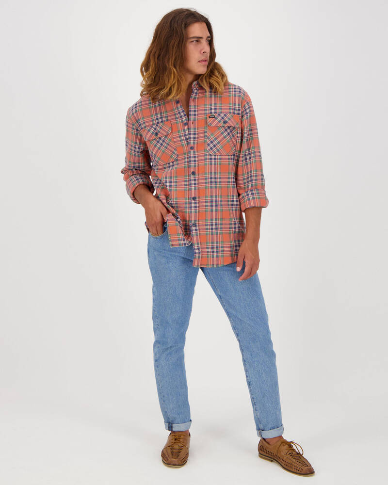 Brixton Bowery Long Sleeve Flannel Shirt for Mens