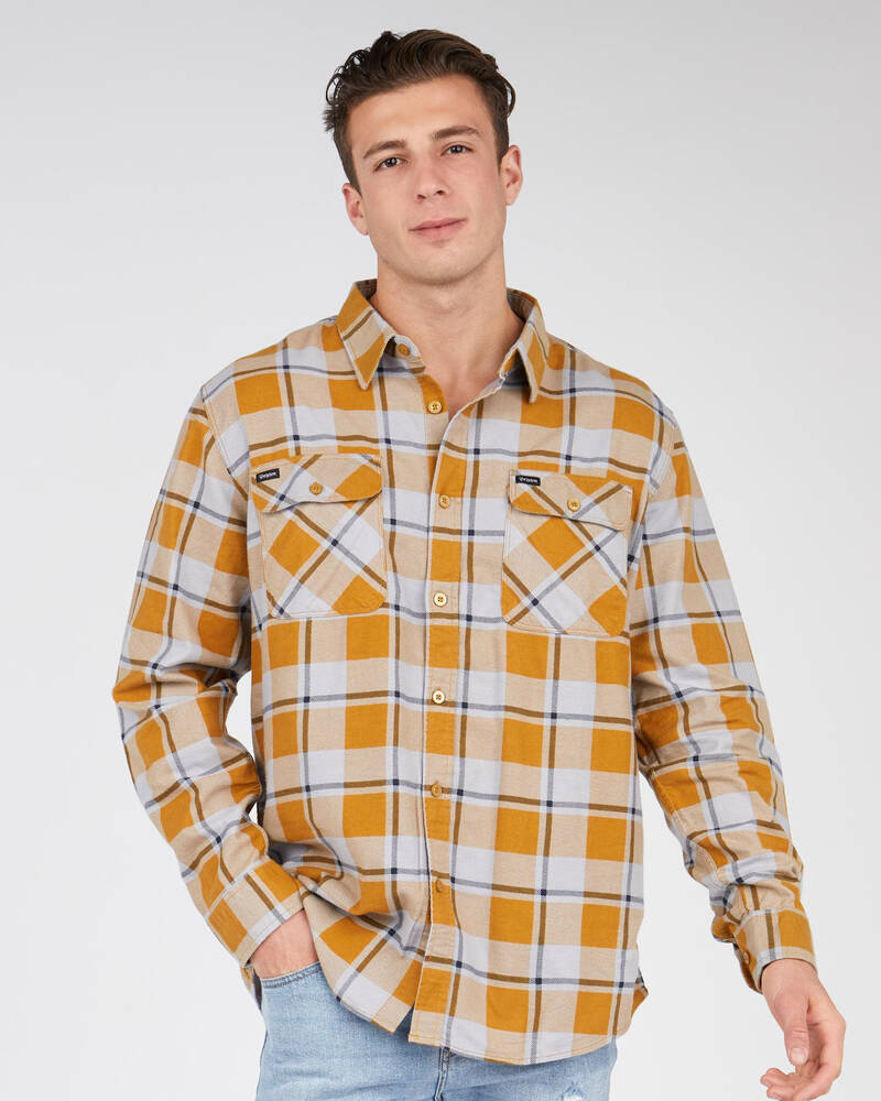 Brixton Bowery Lightweight Flannel Long Sleeve Shirt for Mens