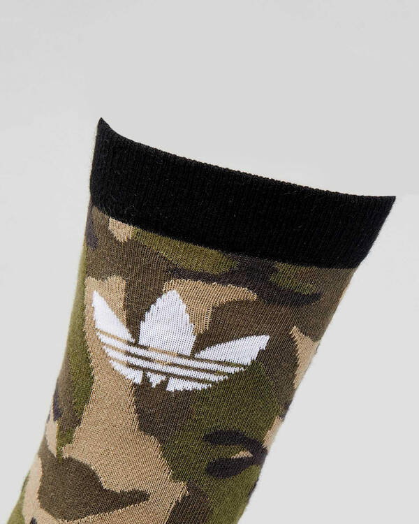 Adidas Camo Crew Socks 2 Pack for Womens