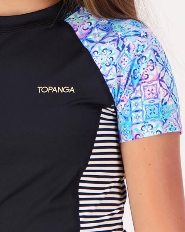 Topanga Girls Allure Short Sleeve Rash Vest for Womens