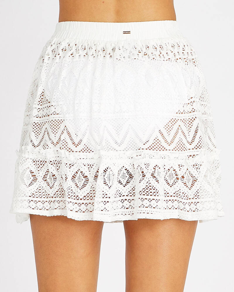 Topanga Love Crochet Beach Cover Skirt for Womens