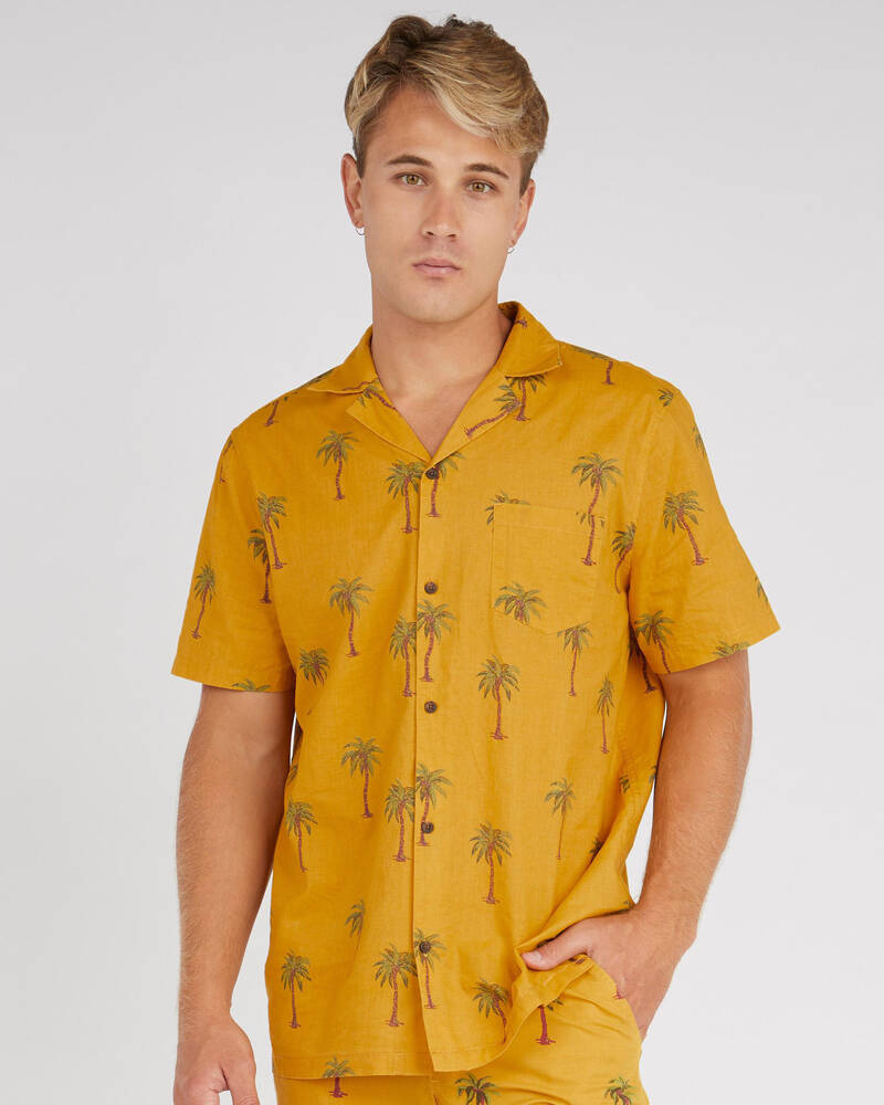 Banks Journal Palm Dreams Short Sleeve Shirt for Mens