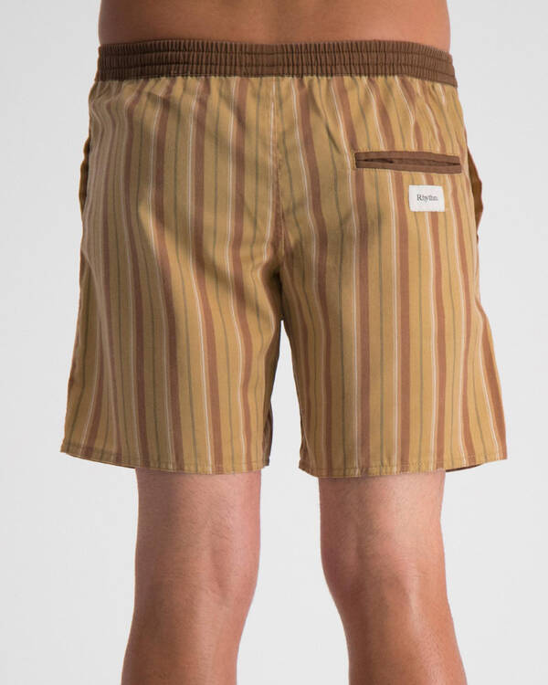 Rhythm Sixties Stripe Jam Walk Shorts for Mens