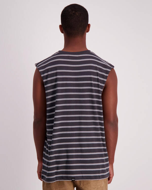 Thrills Double Stripe Muscle Tank for Mens