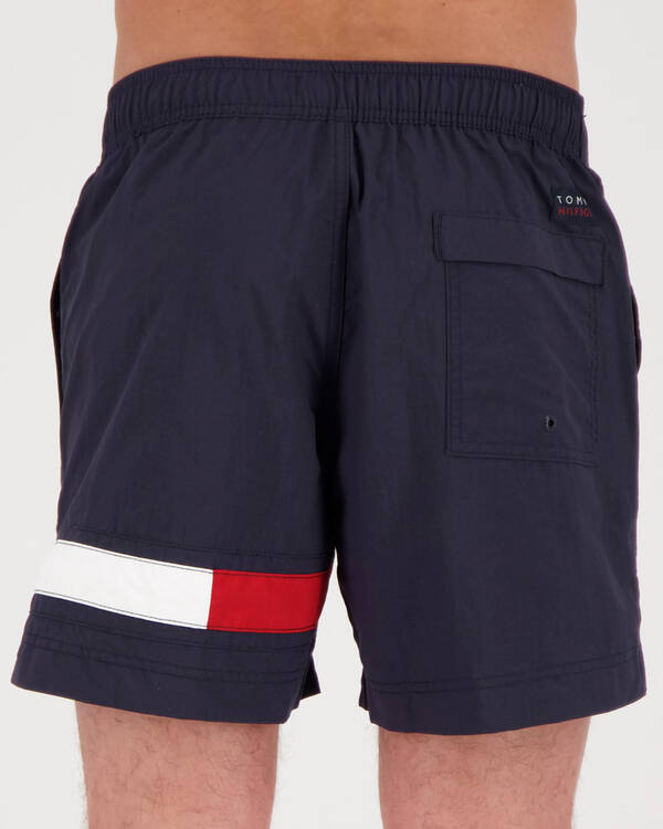 Tommy Hilfiger Solid Flag Board Shorts for Mens