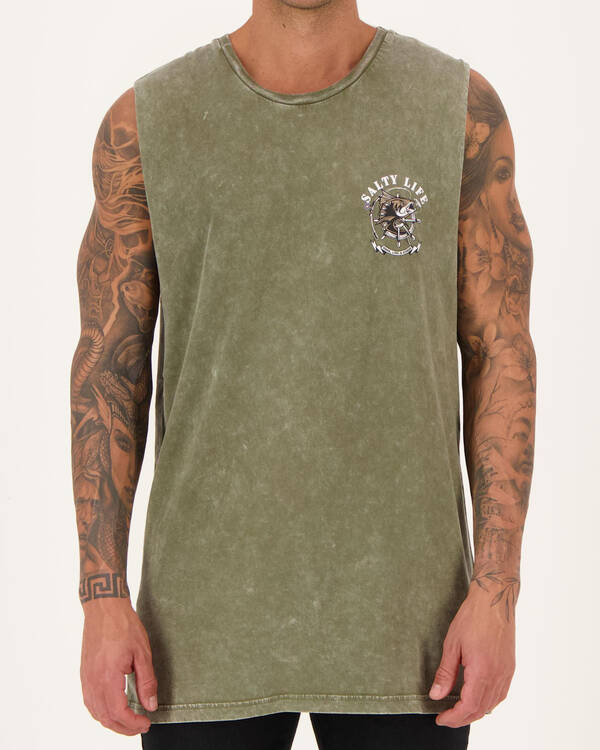 Salty Life Castaway Muscle Tank for Mens