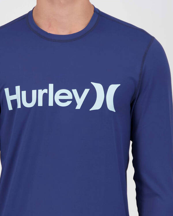 Hurley One & Only Long Sleeve Rash Vest for Mens