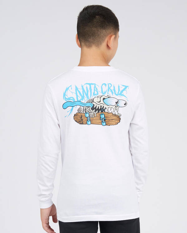 Santa Cruz Boys Bone Slasher Long Sleeve T-Shirt for Mens