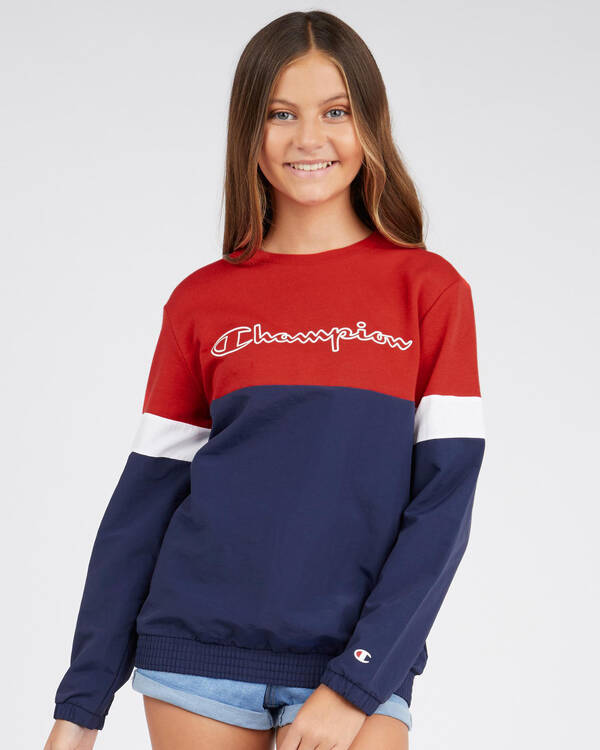 Champion Girls' Spliced Sweatshirt for Womens