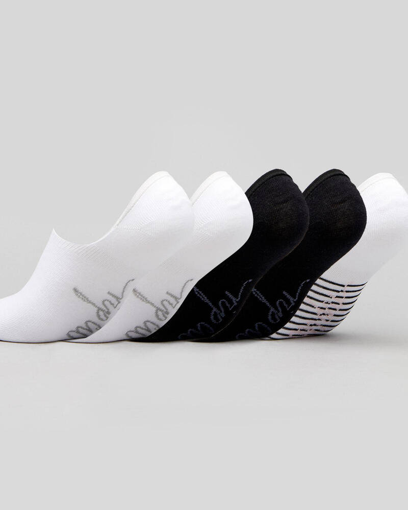 Rip Curl Womens Plains Invisible Sock Pack for Womens