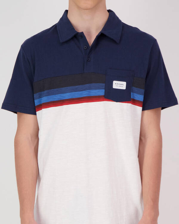 Rip Curl Rapture Stripe Polo for Mens