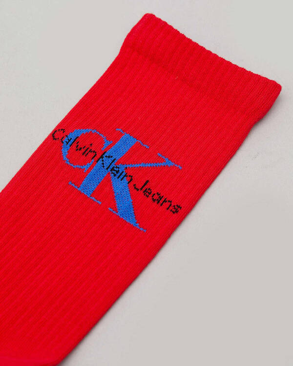 Calvin Klein Logo Rib Crew Socks for Mens