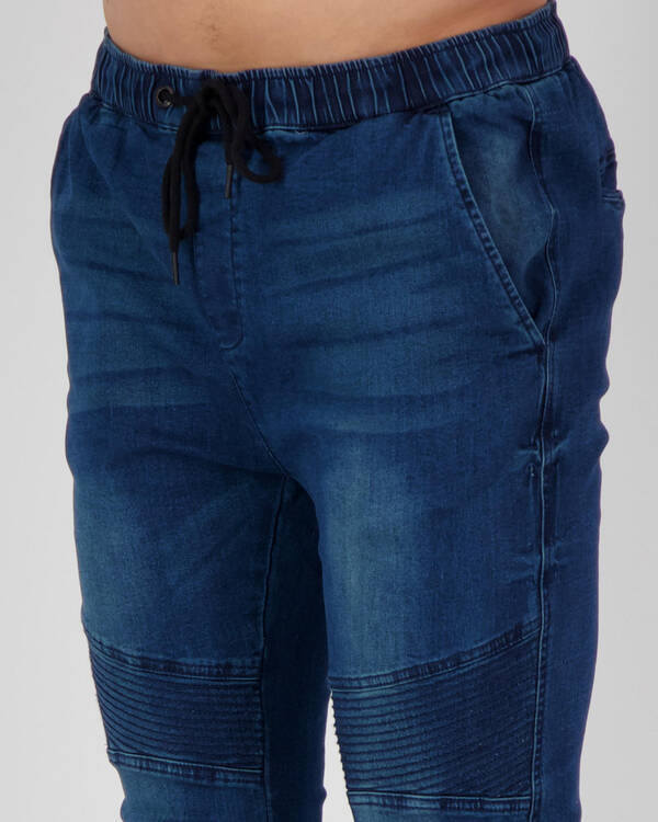 Lucid Commando Denim Jogger Pants for Mens