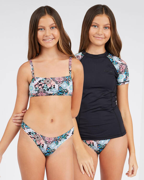 Kaiami Girls' Dahlia Short Sleeve Rash Vest Set for Womens