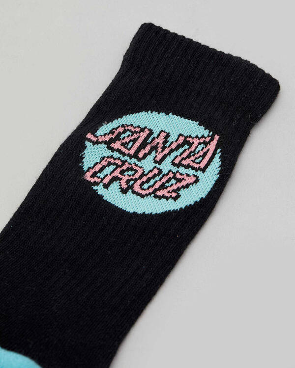Santa Cruz Womens Pop Dot Sock 4 Pack for Womens