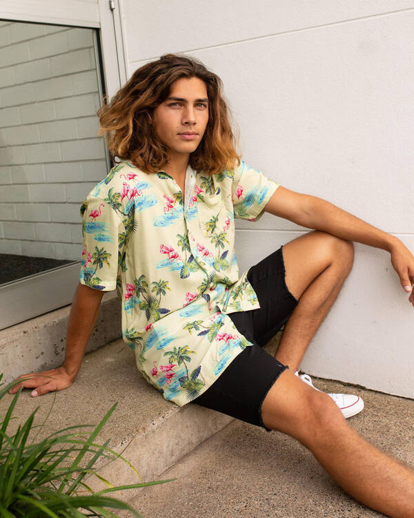 Skylark Swamped Short Sleeve Shirt for Mens