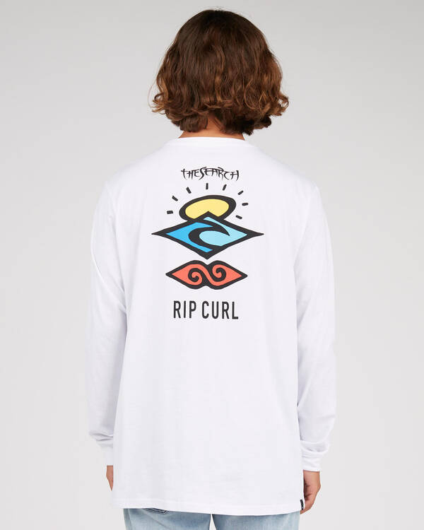 Rip Curl Search Logo Long Sleeve T-Shirt for Mens