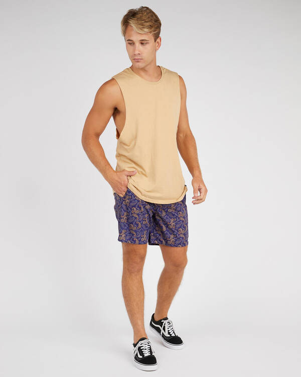 Afends Baywatch Elastic Shorts for Mens