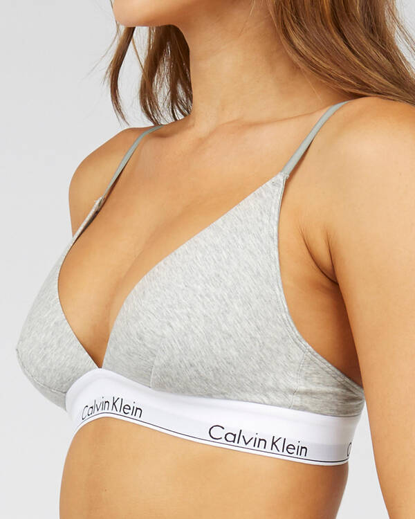 Calvin Klein Underwear Modern Cotton Triangle Bralette for Womens
