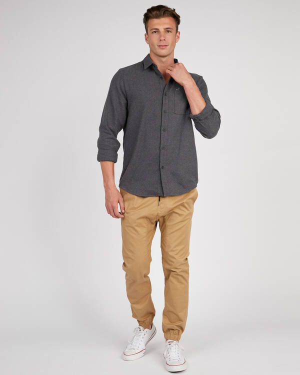 Volcom Caden Solid Long Sleeve Shirt for Mens