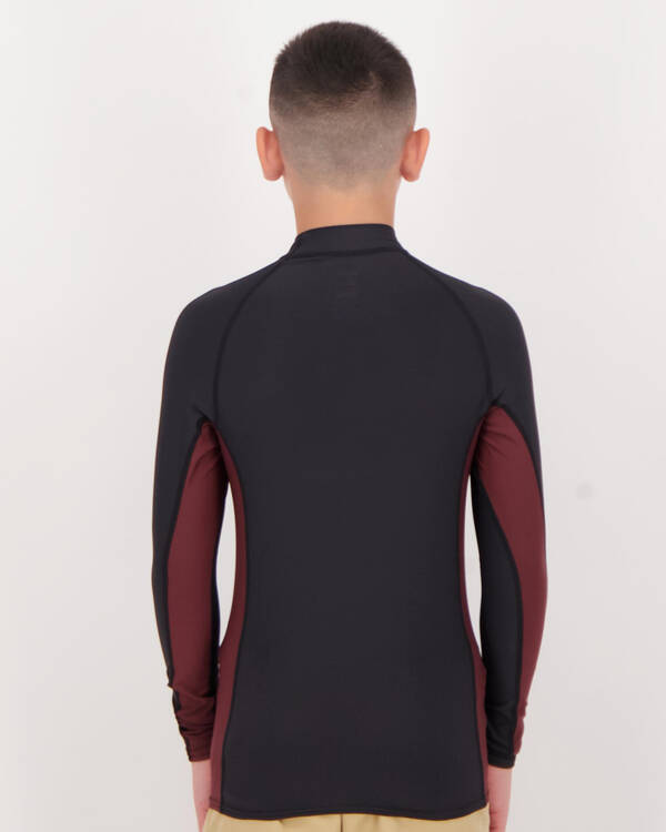 Billabong Boys' Diamond Performance Fit Sidepanel Rash Vest for Mens