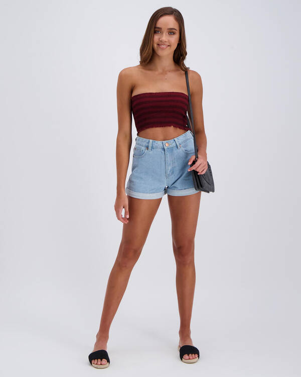 Mooloola Ultra Shirred Tube Top for Womens