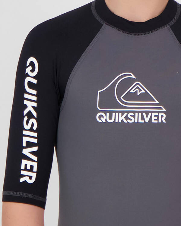 Quiksilver Boys' On Tour Short Sleeve Rash Vest for Mens