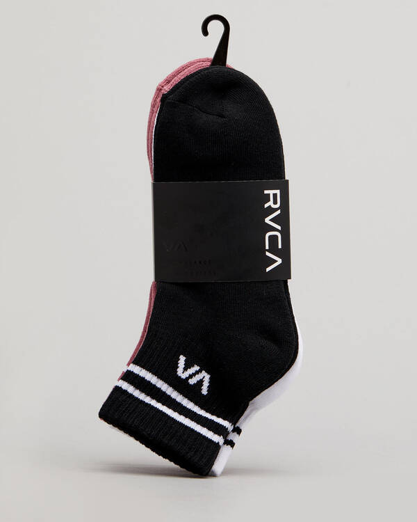 RVCA Womens VA Mini Crew Sock Pack for Womens