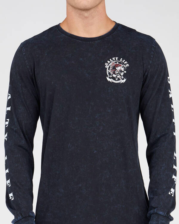 Salty Life Castaway Long Sleeve T-shirt for Mens