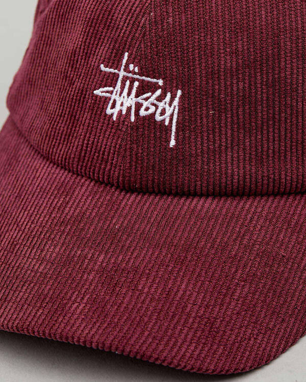 Stussy Graffiti Cord Low Pro Cap for Womens