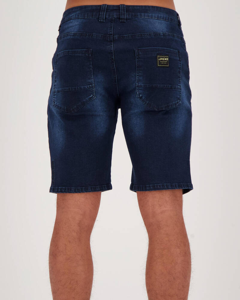 Jacks Char Denim Walk Shorts for Mens