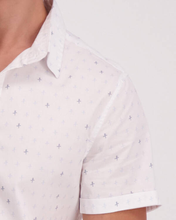Lucid Speckle Short Sleeve Shirt for Mens