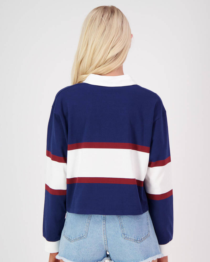 Stussy Hudson Long Sleeve Rugby Top for Womens