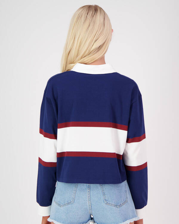 Stussy Hudson Long Sleeve Rugby Top for Womens