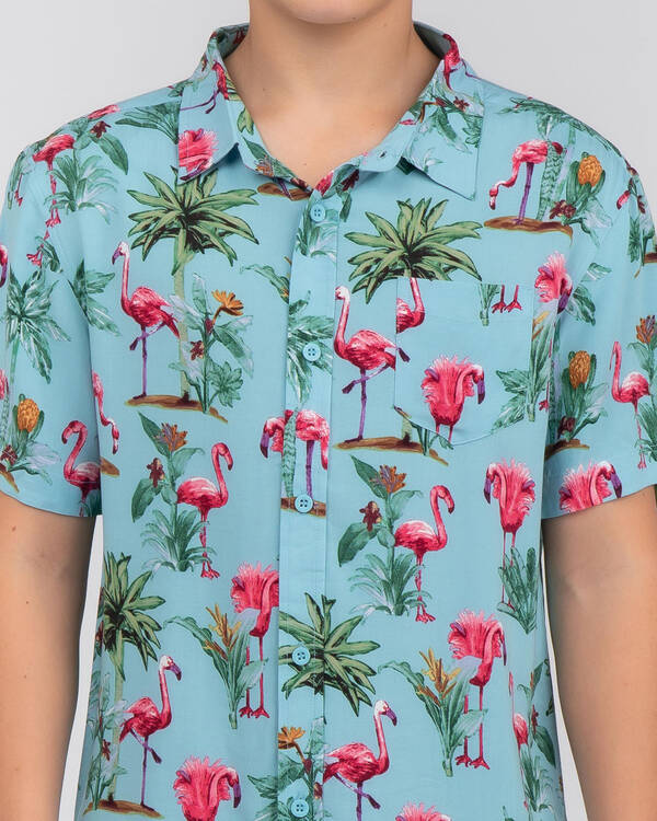 Lucid Boys Oahu Short Sleeve Shirt for Mens