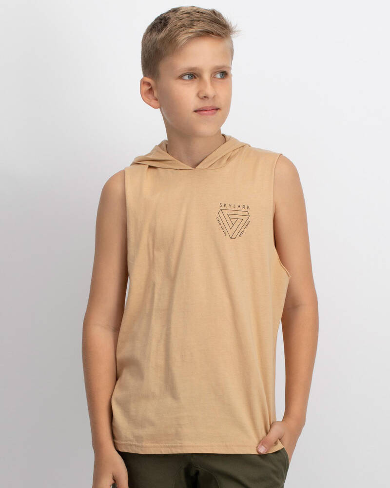 Skylark Fracture Hooded Muscle for Mens