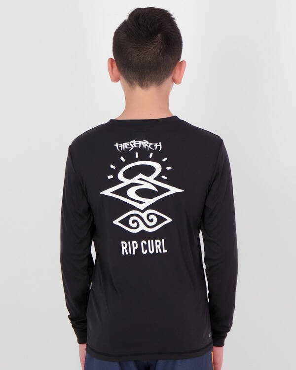 Rip Curl Boys' Search Logo Long Sleeve Rash Vest for Mens