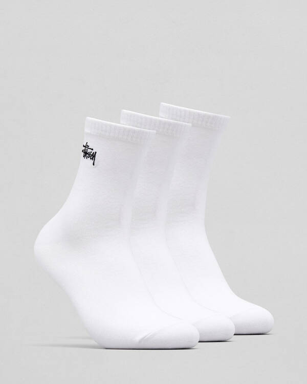 Stussy Womens Graffiti Crew Sock Pack for Womens