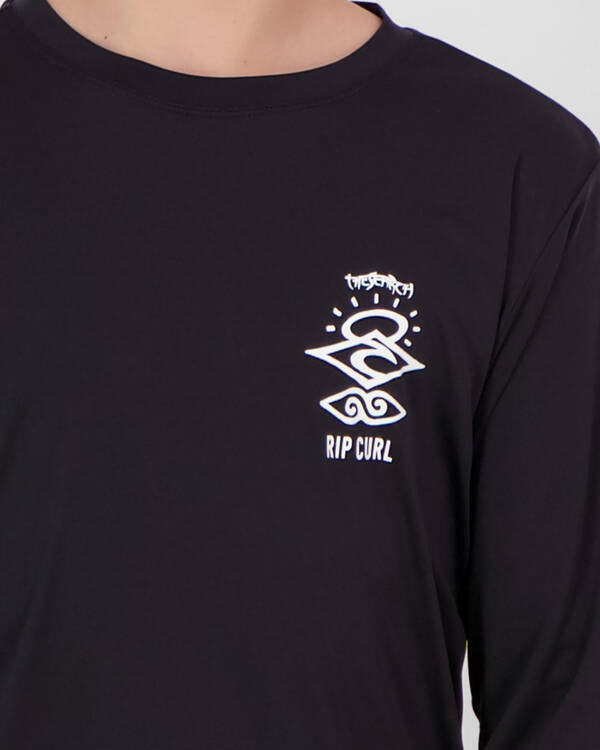 Rip Curl Boys' Search Logo Long Sleeve Rash Vest for Mens