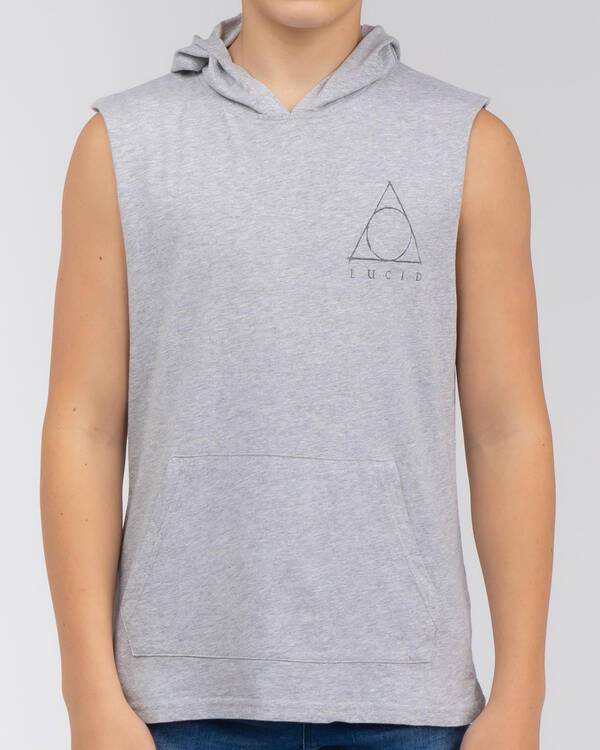 Lucid Boys' Hallow Hooded Muscle Tank for Mens