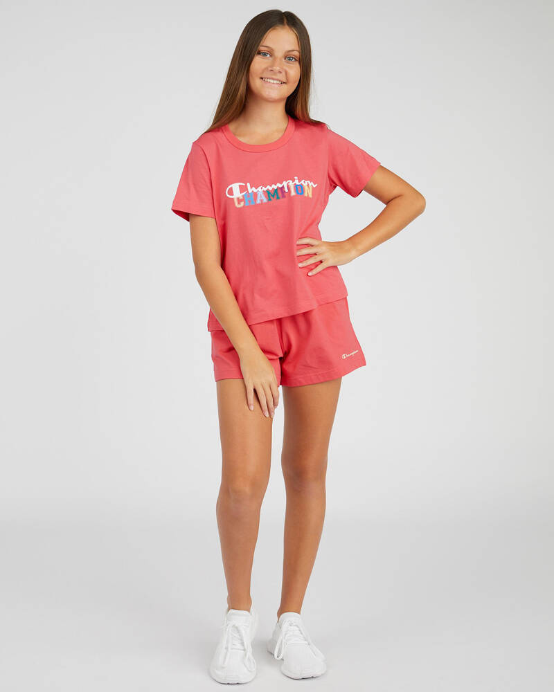Champion Girls' Champion Logo Shorts for Womens