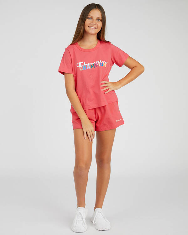 Champion Girls' Champion Logo Shorts for Womens
