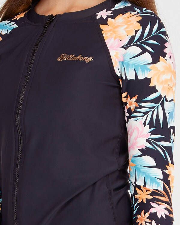 Billabong Girls Seaspell Long Sleeve Rash Vest for Womens